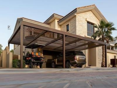 مظلات سيارات لكسان حديثة في  الدمام  مظلات مداخل فلل